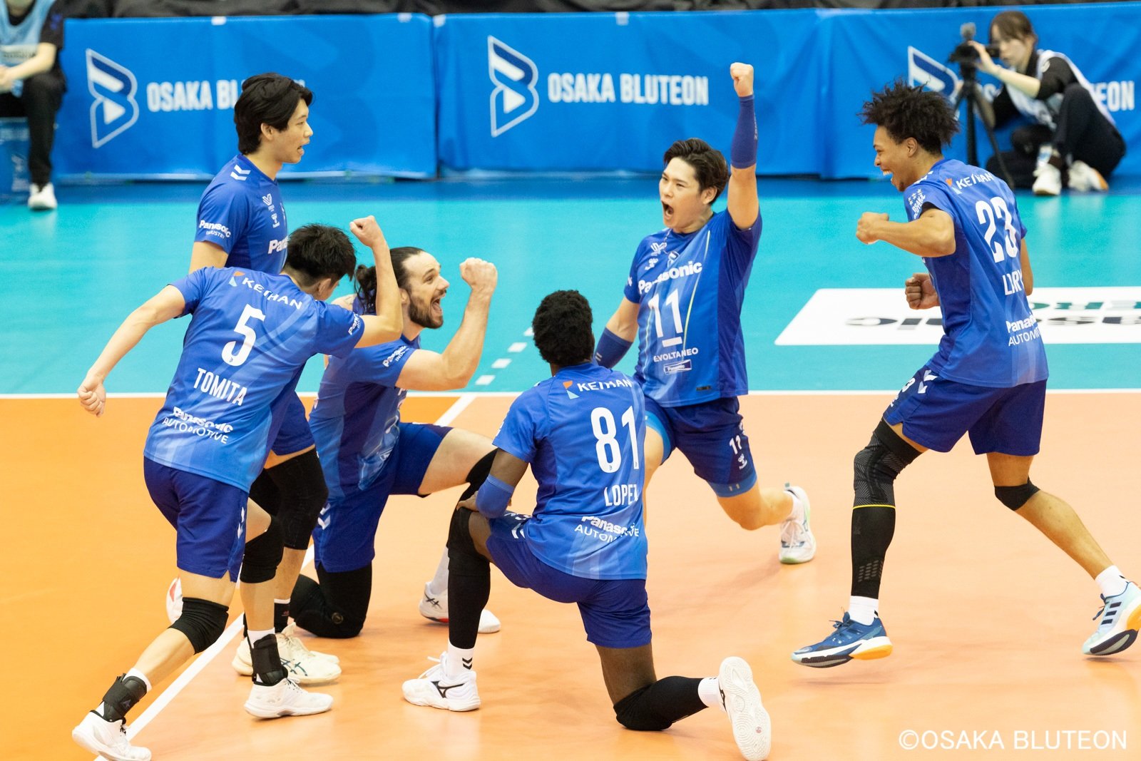 バレーボール男子「大阪ブルテオン」SVリーグ公式戦において
